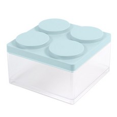 히키스 셀프인테리어 수납정리 블럭박스 4H, 블루, 1개