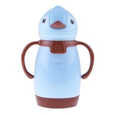 드림빅 유아용 리틀윙 스텐 빨대 물통, 블루, 300ml