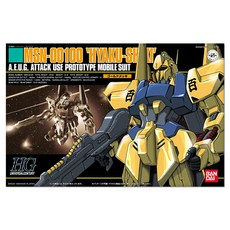 반다이 HGUC005 MSN-00100 HYAKU SHIKI 백식 크와트로 버지나 전용 BD074438, 1개