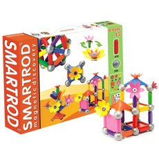 Papastoy 智能道路花卉磁鐵塊 45p, 混色