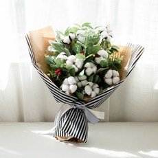 THE FLOWERMARKET 鬼怪棉花乾燥花束 中, 混合色, 1個