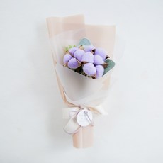 THE FLOWERMARKET 棉花糖保鮮棉花束, 紫色