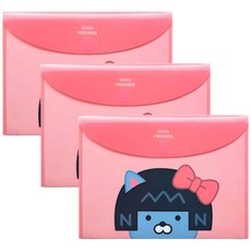 카카오프렌즈 리틀프렌즈 봉투파일, 리틀 네오, 3개입