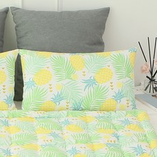 보떼하우스 마이크로화이버 유아베개 솜포함, 파인애플 옐로우