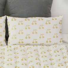 BEAUTE HOUSE 圖案印花孩童棉質枕頭, Cherry ivory