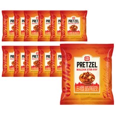 코스모스제과 프레첼 불닭볶음맛 스낵, 30g, 12개