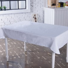 BYDECO 素色防水桌布, 白色, 中(90 x 90cm)