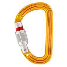 PETZL 登山扣 SM D 螺絲鎖 AP-M39A SL, 黃色的