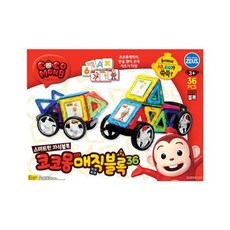 코코몽 매직블록 36p 자석블록, 혼합 색상, 1개