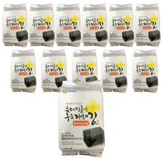 해스토리 유채기름으로 구운 재래 도시락김, 4.5g, 12개입