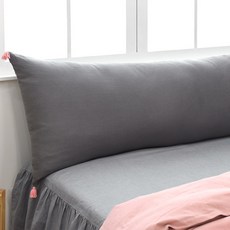 벨라이프 린넨그레이 태슬 헤드쿠션 + 솜, 그레이