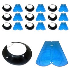 Daewon Safety 用於安全帽的頸部遮陽遮陽帽, 10片