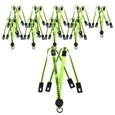 Daewon Safety 安全帽用時尚下巴帶 螢光色, 10個, 隨機出貨