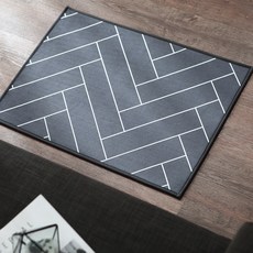 taccatacca 柔軟觸感地墊, 雙魚骨深灰色