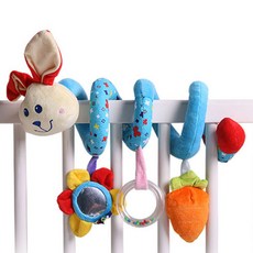 스파이럴 모빌 유모차 카시트 완구, 버니블루, 1개