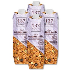137 Degrees 월넛 밀크, 1L, 4개