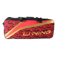 리닝 배드민턴 라켓 2단 사각 가방 ABSM362-2, 레드, 1개
