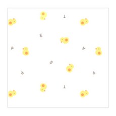 무루 순면 100% 소프트 엠보 가제손수건 병아리 10p