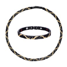 healthPLUS 鍺磁能量養生項鍊+奢華蛇形手鍊, 1套