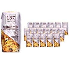 137 Degrees 월넛 밀크, 180ml, 18개