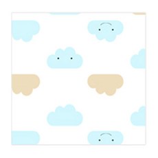 무루 순면 100% 소프트 엠보 가제손수건 구름 10p
