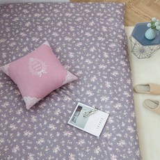 Suedu系列碎花睡墊套, 紫色