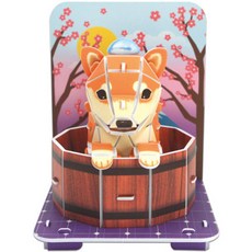 뜯어만드는세상 메이크마이펫 입체퍼즐, 32피스, 시바견, 1개