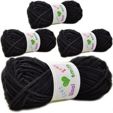 행복뜨기 울스미스 뜨개실, 52 검정, 4개