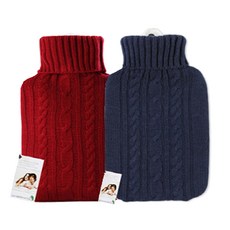 HUGO FROSCH 熱敷袋 針織 1.8L 紅色+熱敷袋 針織 1.8L 藍色, 1套