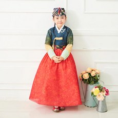 더예한복 여아용 수애달이 한복세트 609