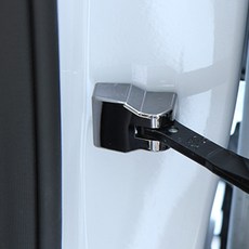 CARTEM 汽車門邊防撞貼膜 三星QM6 4入, 黑色鍍鉻, Samsung Motors