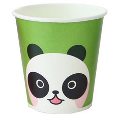 황씨네도시락 캐릭터 종이컵 팬더, 170개입, 1개
