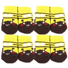 도그아이 양말 2족 세트, 꿀벌, 1개