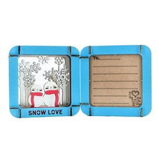 지티글로벌 Paper Shadow Art 그림 DIY, 스노우러브, 1개