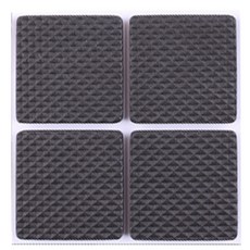 WEIKANG EVA椅腳防噪音墊 黑色 方形2, 5個
