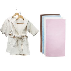 송월타월 유아용 가운 베이지 M 2p + 모던 바스타올 50 4p, 랜덤 발송, 1세트