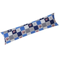 Home&Sleep禮物純棉身體枕套, 藍色