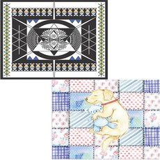 印尼 Bella 矽膠餐墊 2入 午睡組, 午睡, 無題, 385 x 285 mm, 厚度 1mm, 2個