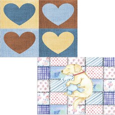 벨라 실리콘 식탁매트 2p 낮잠 세트, 낮잠, 하트, 385 x 285 mm, 두께 1mm, 2개