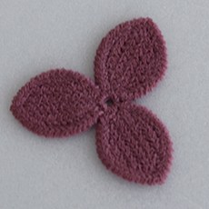 티나피크닉 선물포장 세잎꽃잎 뜨개부자재, 팥핑크, 10개입