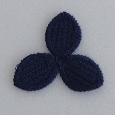 Tina野餐禮物包裝三葉草針織材料, 深藍, 10片