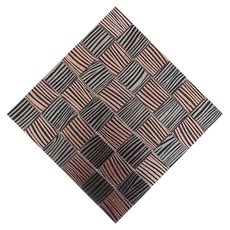 Inudeko陶瓷馬賽克瓷磚 J1704, 金屬斑馬, 4件