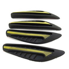 SEBTER 차량용 샤크 도어가드, 옐로우, 4개