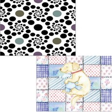 벨라 실리콘 식탁매트 2p 낮잠 세트, 낮잠, 동굴이, 385 x 285 mm, 두께 1mm, 2개