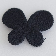 TINA PICNIC 蝴蝶造型針織裝飾品, 黑色, 10片