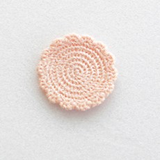 Tina Picnic 禮物包裝 圓形 針織輔料, 杏粉色, 10個