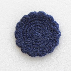 Tina Picnic 禮物包裝 圓形 針織輔料, 海軍藍, 10個