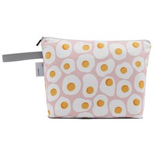 bebenew 雙面防水尿布袋, 粉色 荷包蛋款