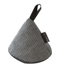 DECOTONIK 黑色條紋尖頂廚房手套, C 線條紋, 1個