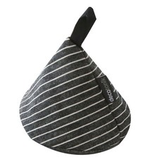 DECOTONIK 黑色條紋尖頂廚房手套, A 鉛筆條紋, 1個